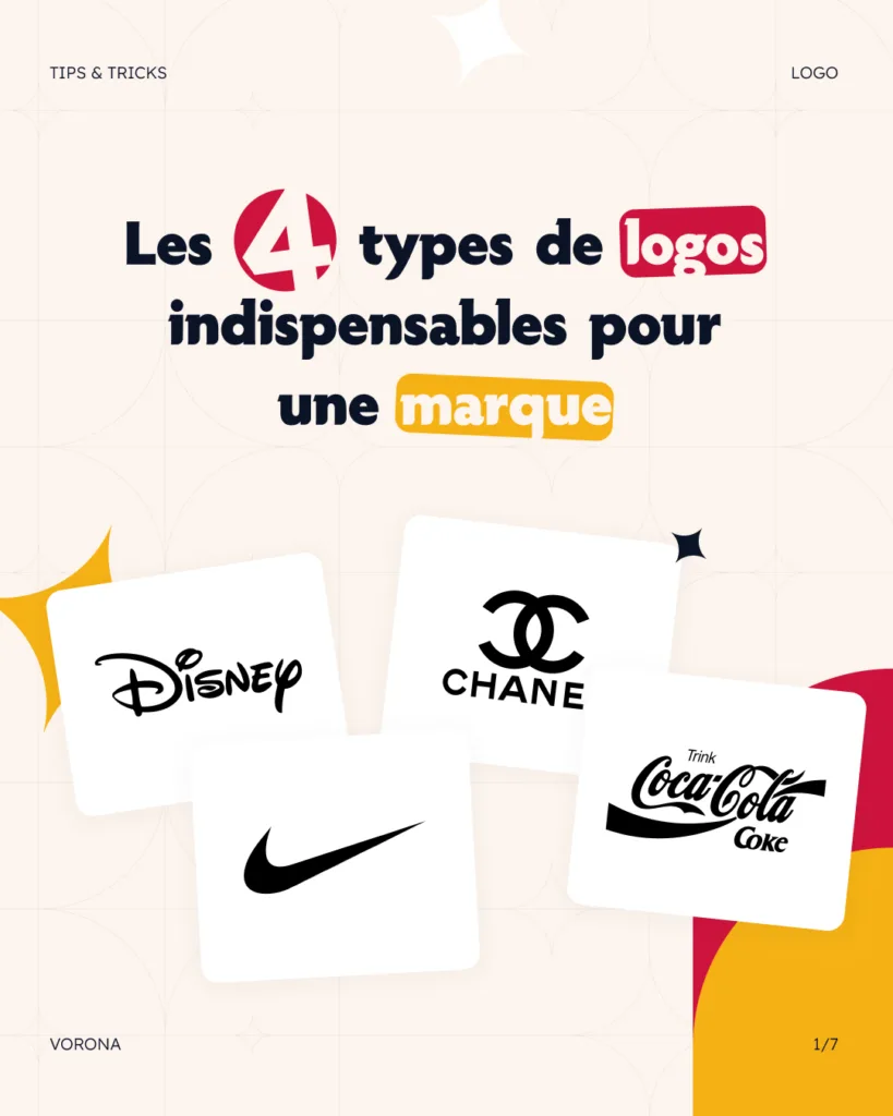 Les 4 types de logos indispensables pour une marque impactante